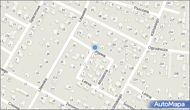 Chełm, Zimowa, 6, mapa Chełma