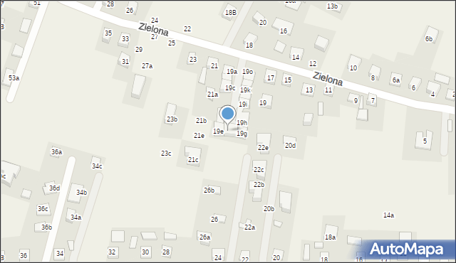 Chełmiec, Zielona, 19f, mapa Chełmiec