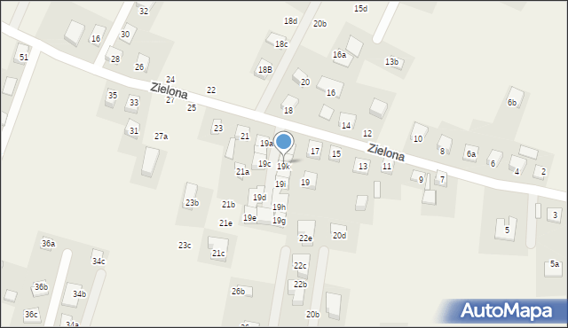 Chełmiec, Zielona, 19m, mapa Chełmiec