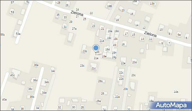Chełmiec, Zielona, 21d, mapa Chełmiec