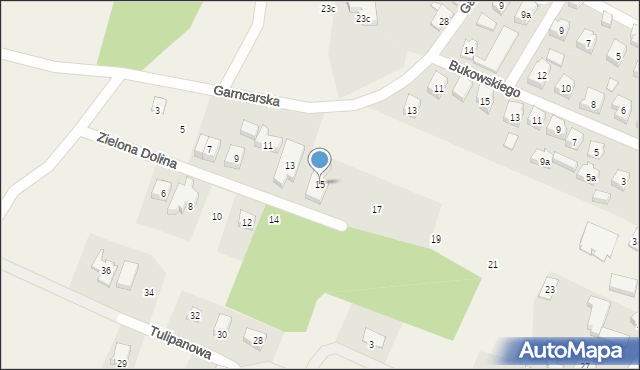 Chmielno, Zielona Dolina, 15, mapa Chmielno
