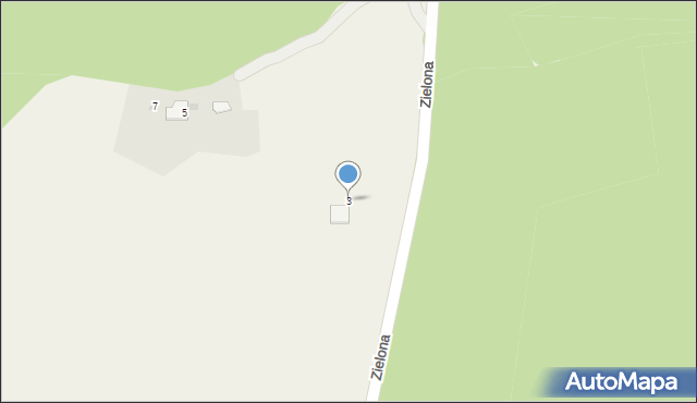 Chybie, Zielona, 3, mapa Chybie