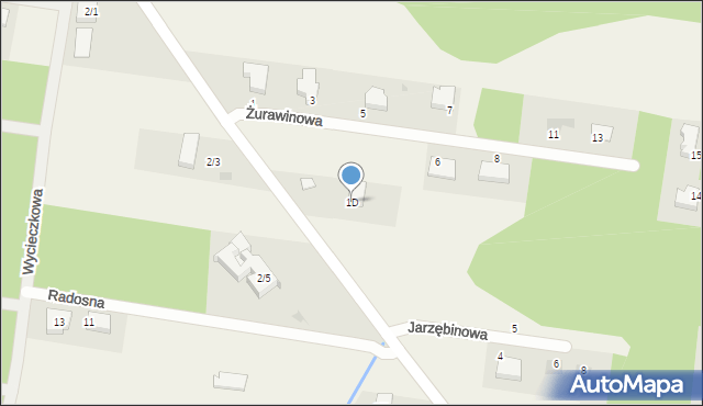 Ciasne, Zielona, 1D, mapa Ciasne