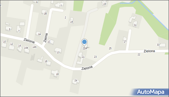 Czaniec, Zielona, 21A, mapa Czaniec