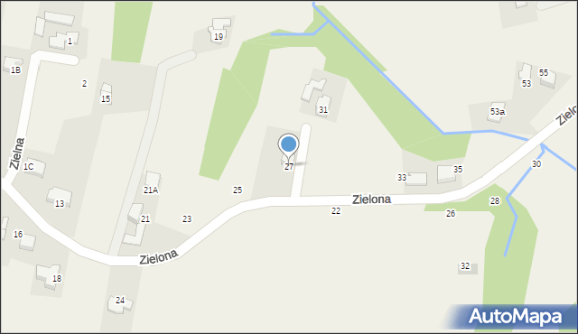 Czaniec, Zielona, 27, mapa Czaniec