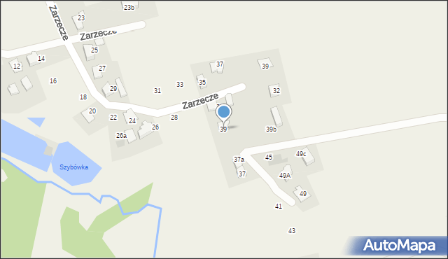 Czaniec, Zielona, 39, mapa Czaniec