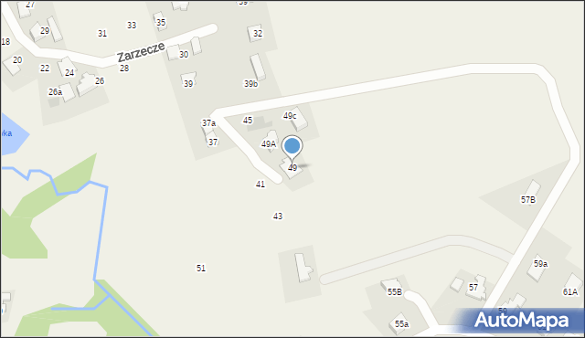 Czaniec, Zielona, 49, mapa Czaniec