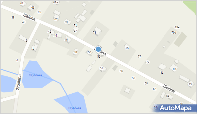 Czaniec, Zielona, 52, mapa Czaniec