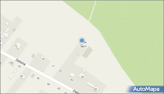 Czaniec, Zielona, 79d, mapa Czaniec