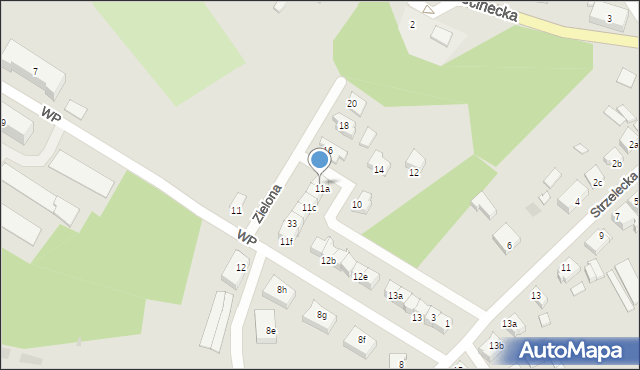 Czarne, Zielona, 25, mapa Czarne