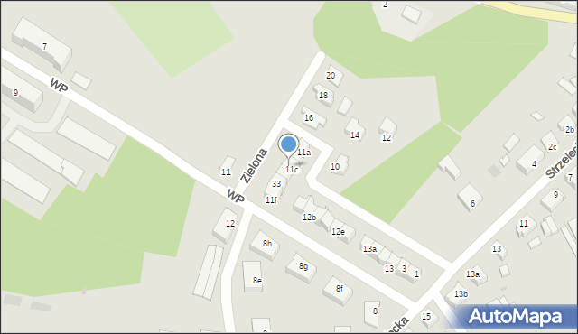 Czarne, Zielona, 29, mapa Czarne