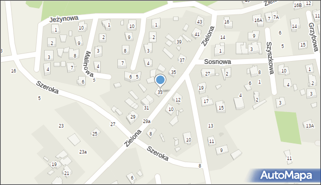 Czerwonak, Zielona, 33, mapa Czerwonak