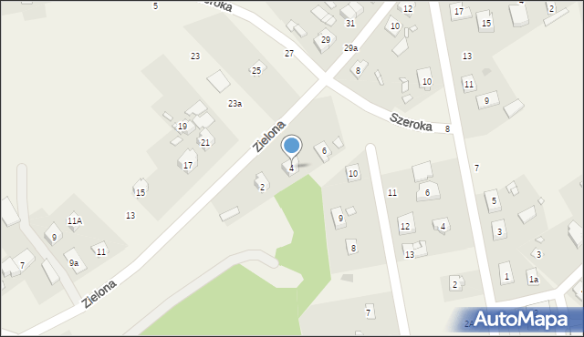Czerwonak, Zielona, 4, mapa Czerwonak