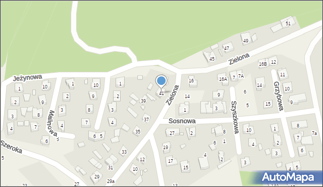 Czerwonak, Zielona, 41, mapa Czerwonak