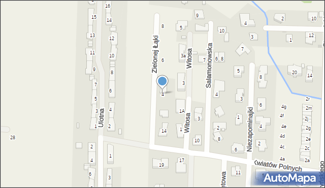 Dawidy Bankowe, Zielonej Łąki, 4, mapa Dawidy Bankowe