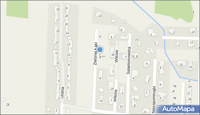 Dawidy Bankowe, Zielonej Łąki, 6, mapa Dawidy Bankowe