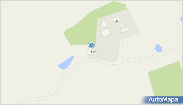 Długi Kierz, Zielona, 15, mapa Długi Kierz