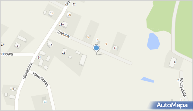 Domatówko, Zielona, 4, mapa Domatówko
