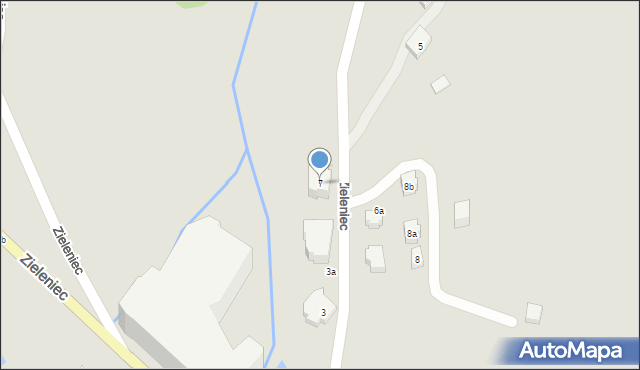 Duszniki-Zdrój, Zieleniec, 7, mapa Duszniki-Zdrój