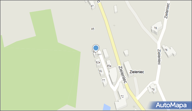 Duszniki-Zdrój, Zieleniec, 83A, mapa Duszniki-Zdrój