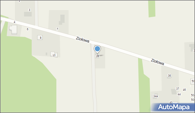 Dziechciniec, Ziołowa, 18, mapa Dziechciniec