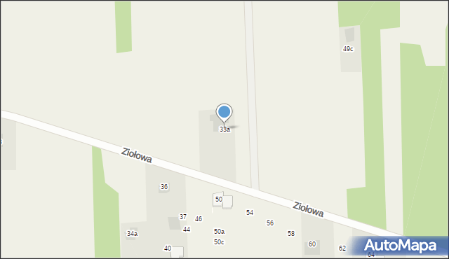 Dziechciniec, Ziołowa, 33a, mapa Dziechciniec
