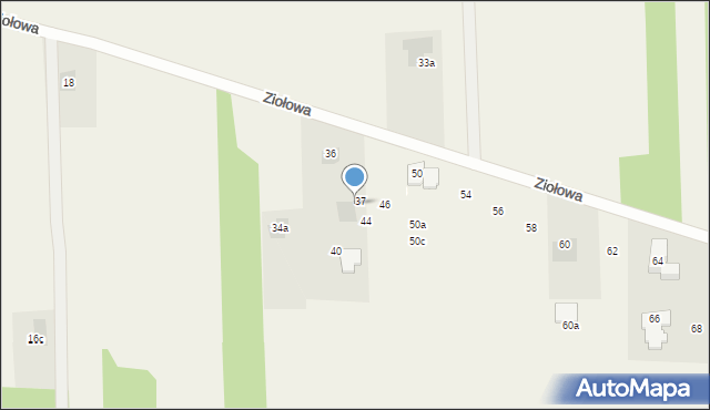 Dziechciniec, Ziołowa, 38, mapa Dziechciniec