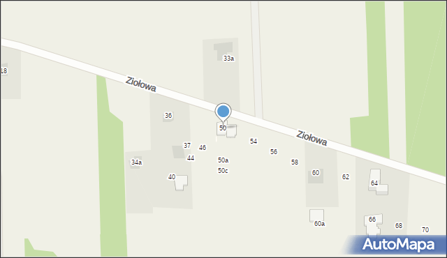 Dziechciniec, Ziołowa, 50, mapa Dziechciniec