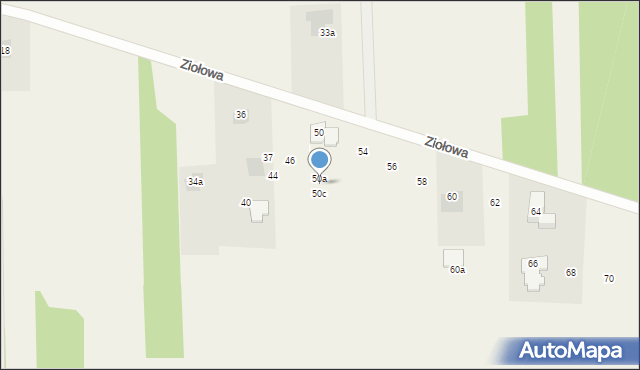 Dziechciniec, Ziołowa, 50b, mapa Dziechciniec