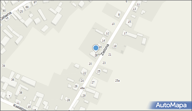 Dziembowo, Zielona, 18, mapa Dziembowo