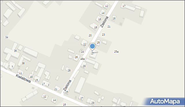 Dziembowo, Zielona, 27, mapa Dziembowo