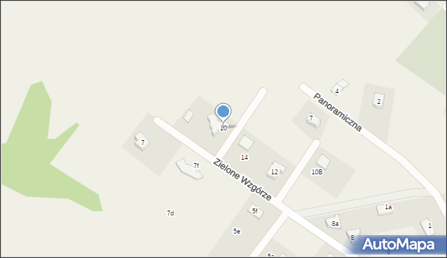 Dziwiszów, Zielone Wzgórze, 10, mapa Dziwiszów