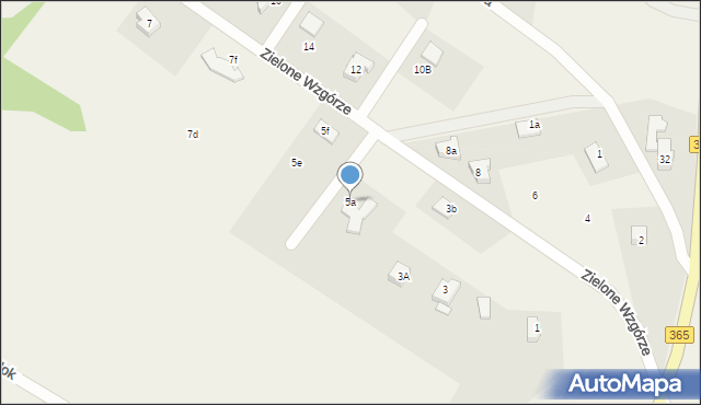 Dziwiszów, Zielone Wzgórze, 5a, mapa Dziwiszów