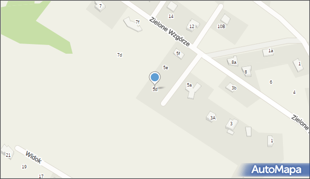 Dziwiszów, Zielone Wzgórze, 5d, mapa Dziwiszów