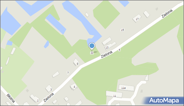 Frombork, Zielona, 11, mapa Frombork