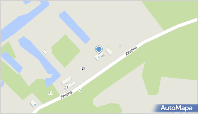 Frombork, Zielona, 17, mapa Frombork