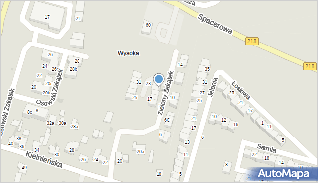 Gdańsk, Zielony Zakątek, 21, mapa Gdańska