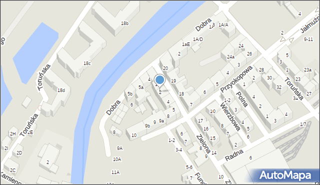 Gdańsk, Zielona, 2, mapa Gdańska