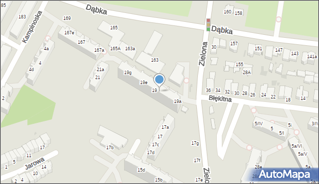 Gdynia, Zielona, 19c, mapa Gdyni