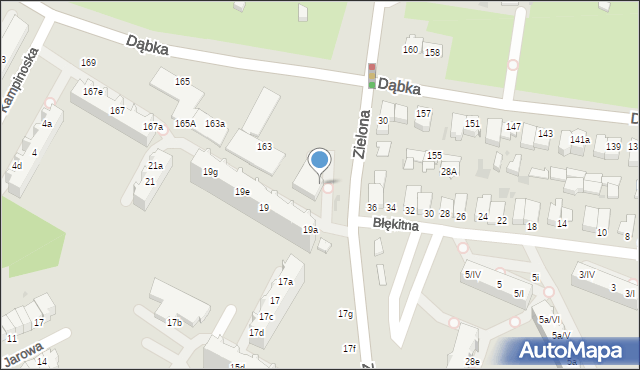 Gdynia, Zielona, 23, mapa Gdyni