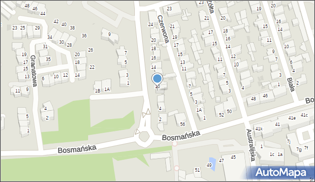 Gdynia, Zielona, 8, mapa Gdyni