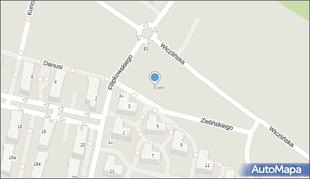 Gdynia, Zielińskiego Tadeusza, 1, mapa Gdyni