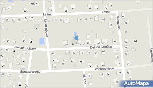 Glinojeck, Zielona Ścieżka, 13, mapa Glinojeck