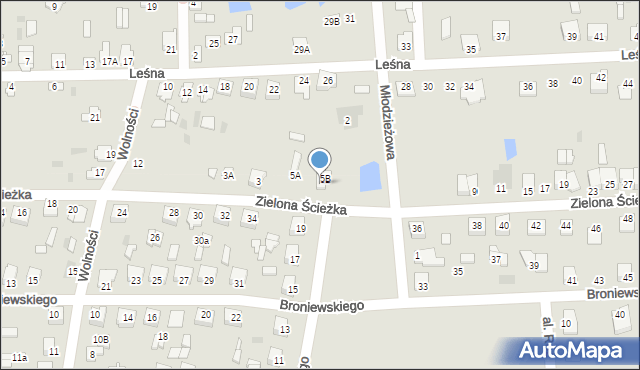 Glinojeck, Zielona Ścieżka, 7, mapa Glinojeck