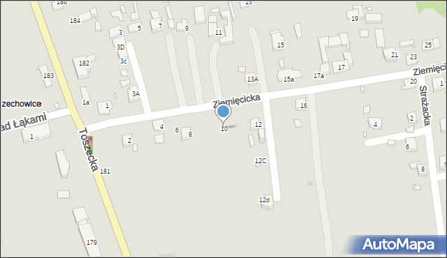 Gliwice, Ziemięcicka, 10, mapa Gliwic