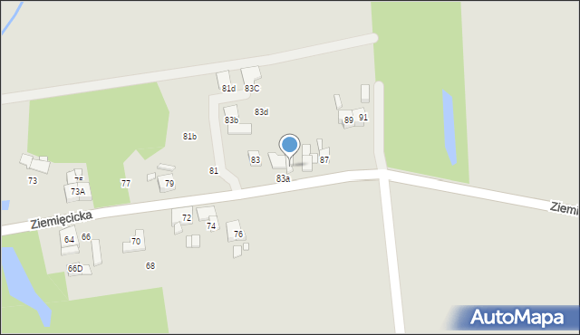 Gliwice, Ziemięcicka, 85, mapa Gliwic