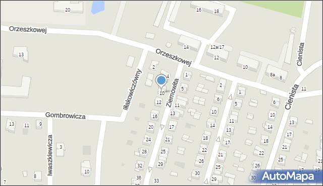 Gniezno, Ziemowita, 10, mapa Gniezna