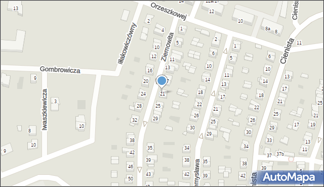 Gniezno, Ziemowita, 21, mapa Gniezna