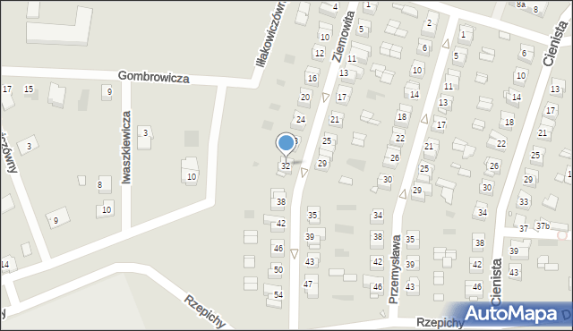 Gniezno, Ziemowita, 32, mapa Gniezna