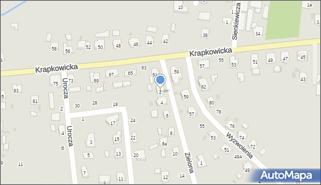 Gogolin, Zielona, 2, mapa Gogolin